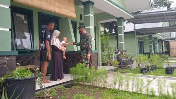 Danyon 509 Tinjau Rumah Dinas Prajurit