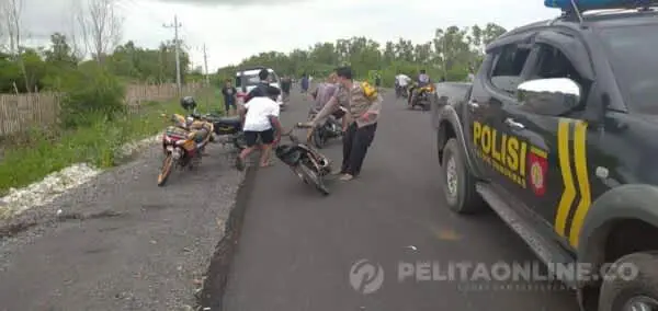 Razia Aksi Balap Liar, Puluhan Kendaraan Berhasil Diamankan Polsek Gumukmas