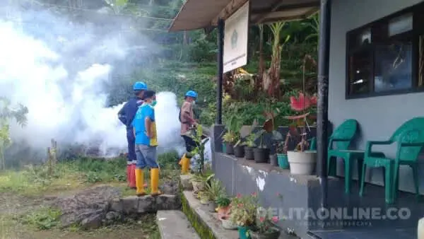 Antisipasi DBD dan Malaria, Puskesmas 2 Silo Lakukan Fogging di Mulyorejo