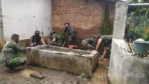 TMMD Ke 110 Bangun Jamban dan MCK Ajak Masyarakat Hidup Sehat