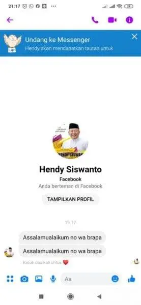 Waspada Akun Palsu FB Bupati Jember, Minta Kode Verifikasi WA 