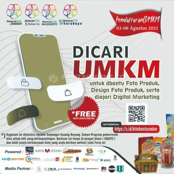 Tingkatkan Ekonomi Dimasa Pandemi, Relawan TIK Jember Siap Dampingj UMKM