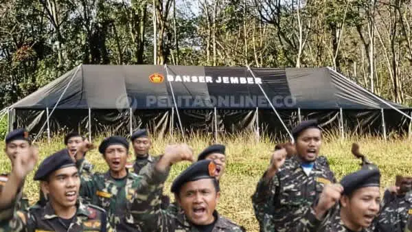 Dukung Diklatsar ke XXXV, PC GP Ansor Jember Dirikan Tenda