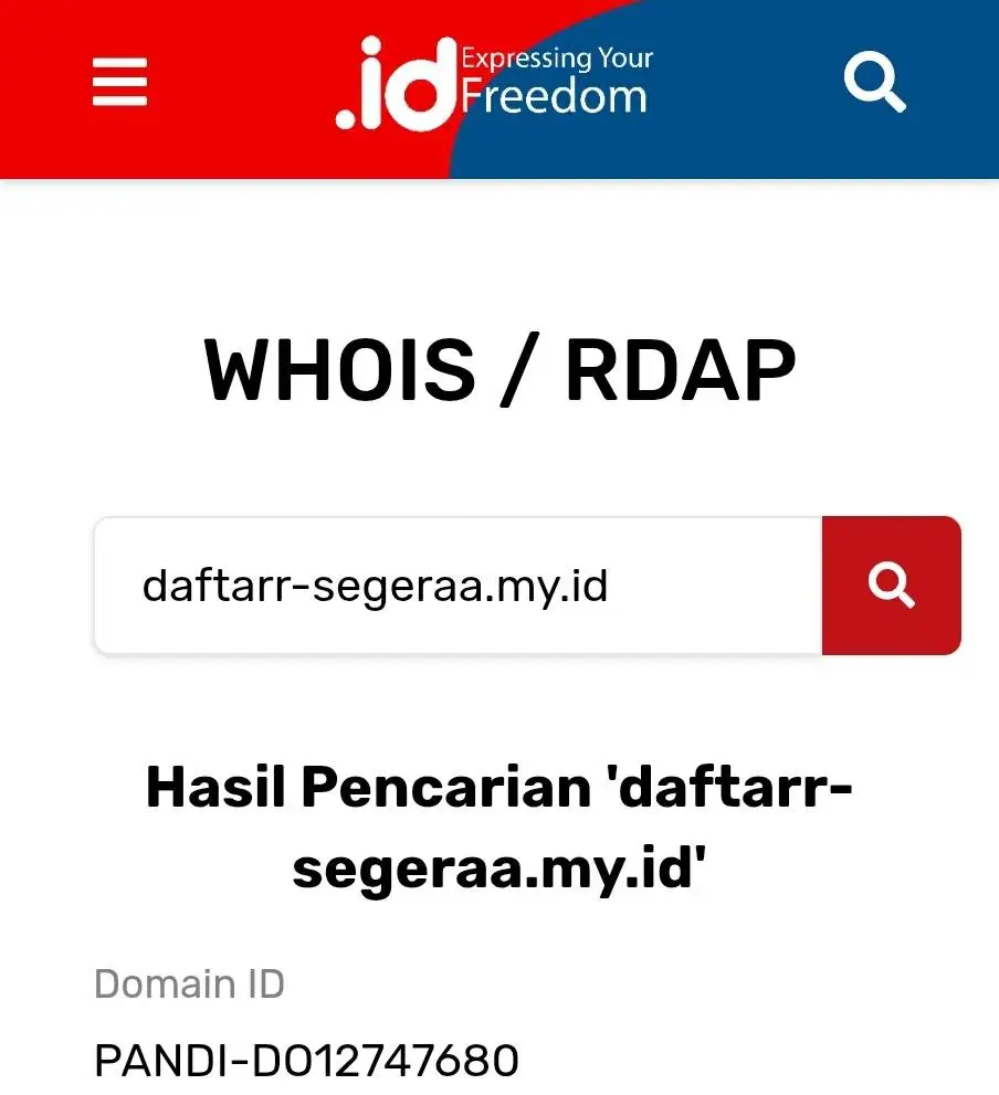 Domain Ini Sering Digunakan Para Scammer untuk Sebar Link Phising: My.id, Biz.id, dan Web.id, Dimana Peran PANDI?